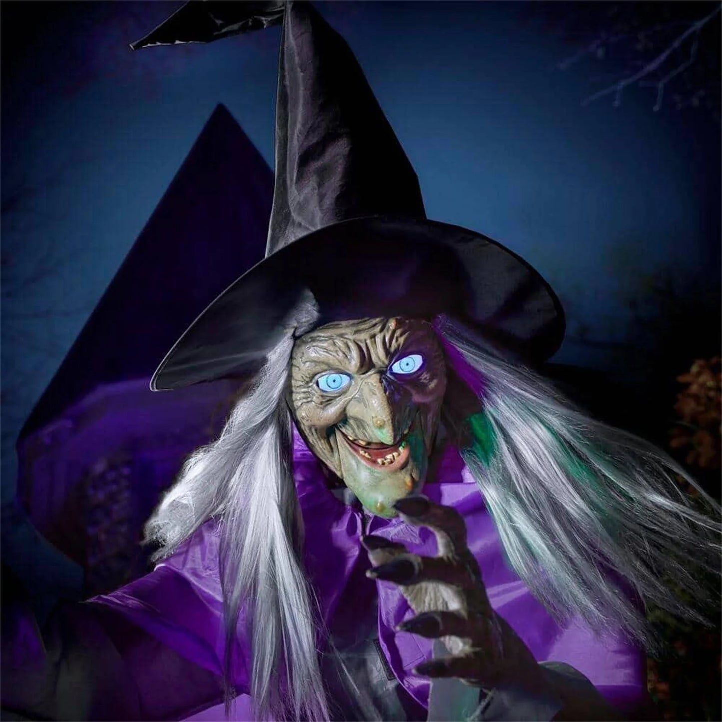 Halloween Props Garden Flying Witch Terror Flying Witch 12 FT