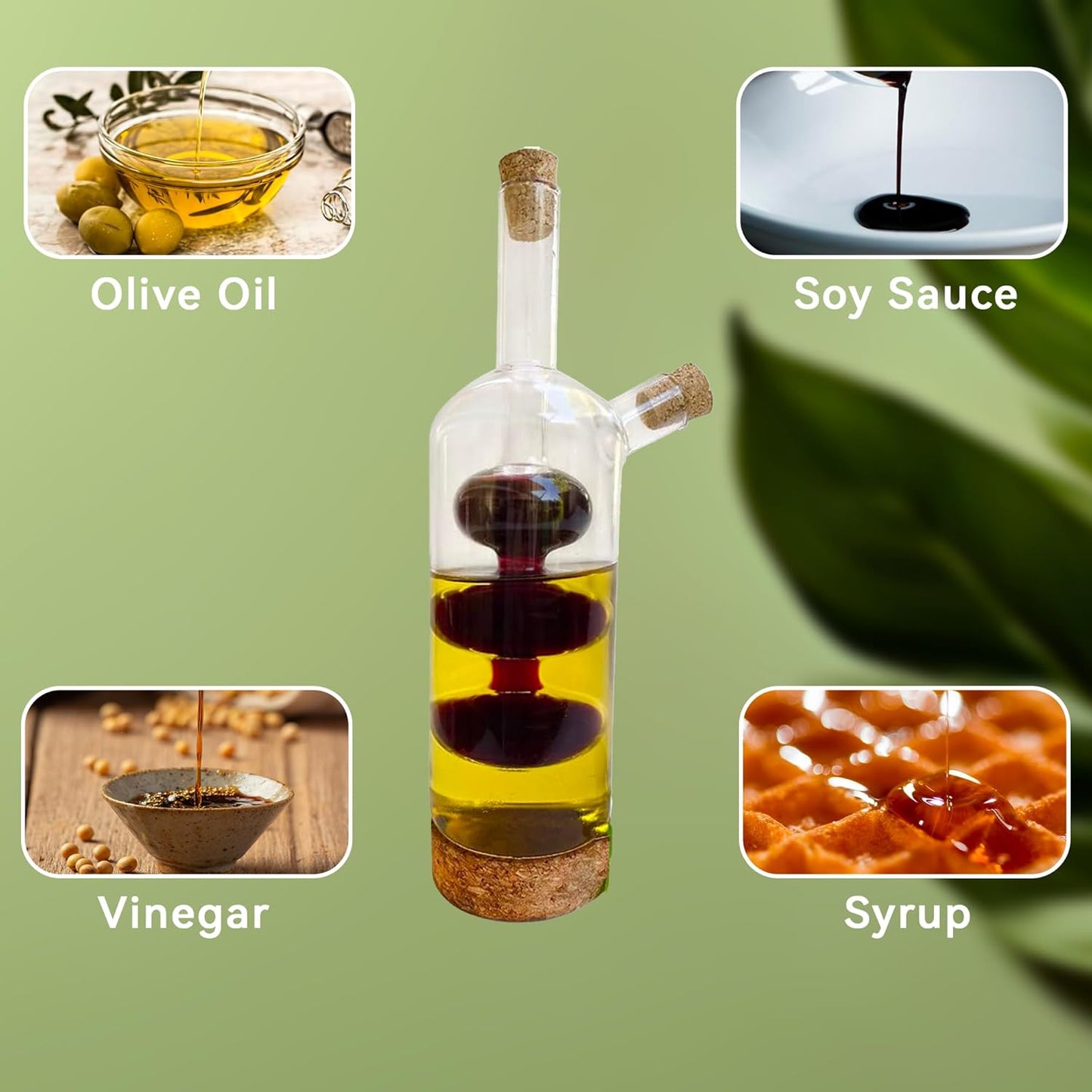 Olive Oil/Vinegar Glass Dispenser