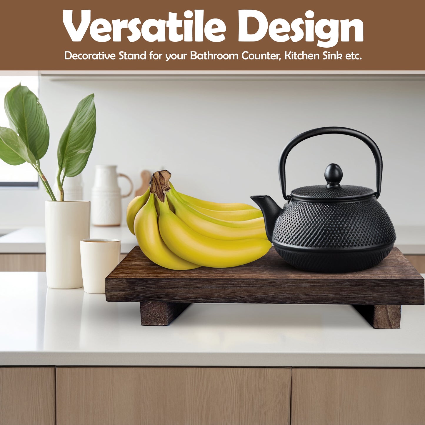 Rustic Tray Pedestal Stand