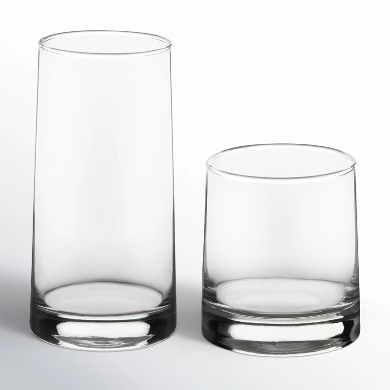 Cabos 16-Piece Tumbler and Rocks Glass Set
