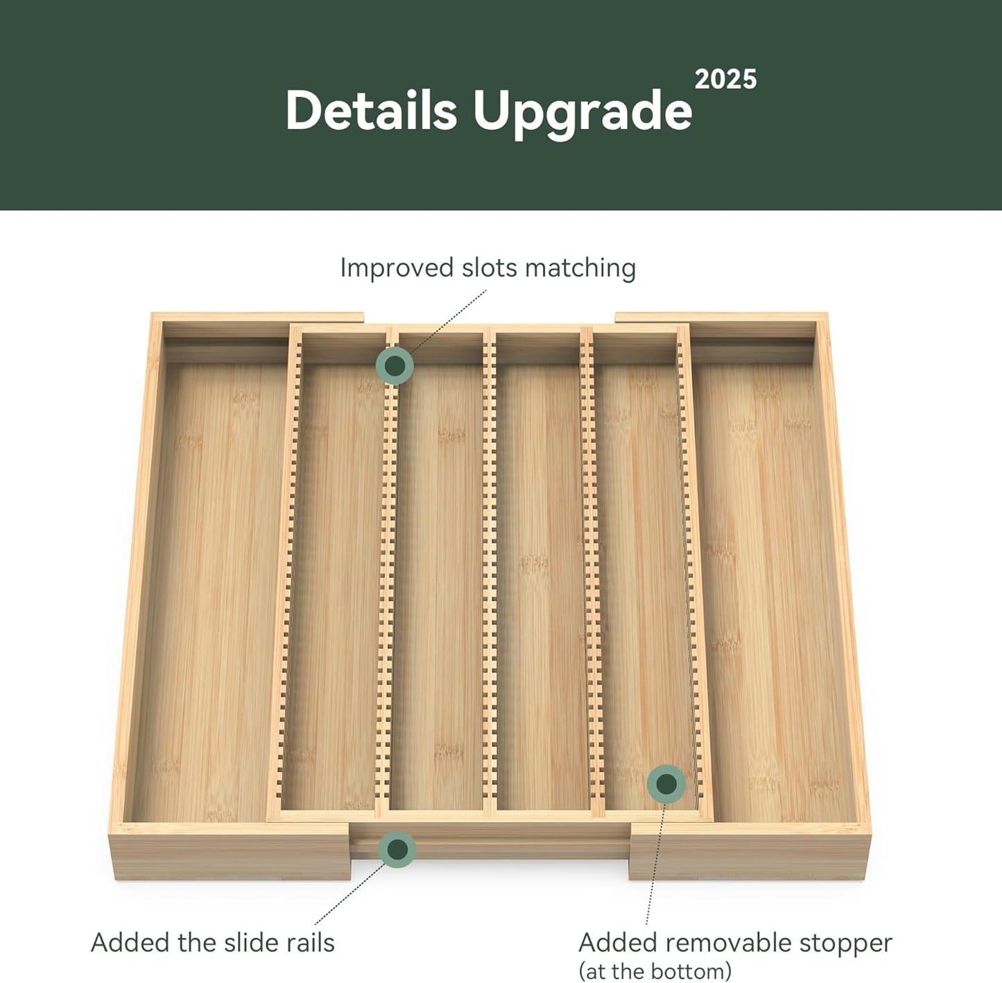 Expandable Bamboo Nespresso Organizer Holder