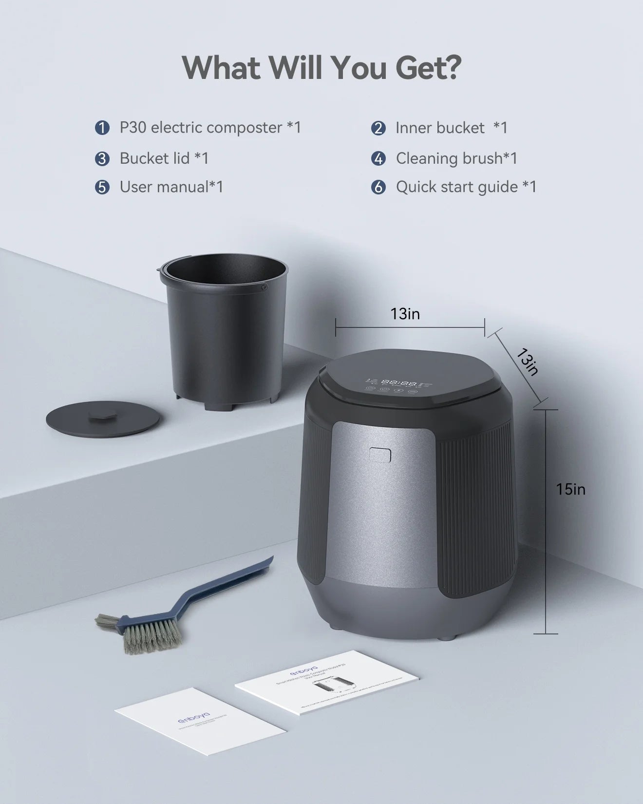Smart Electric Compost for Kitchen 4.2L