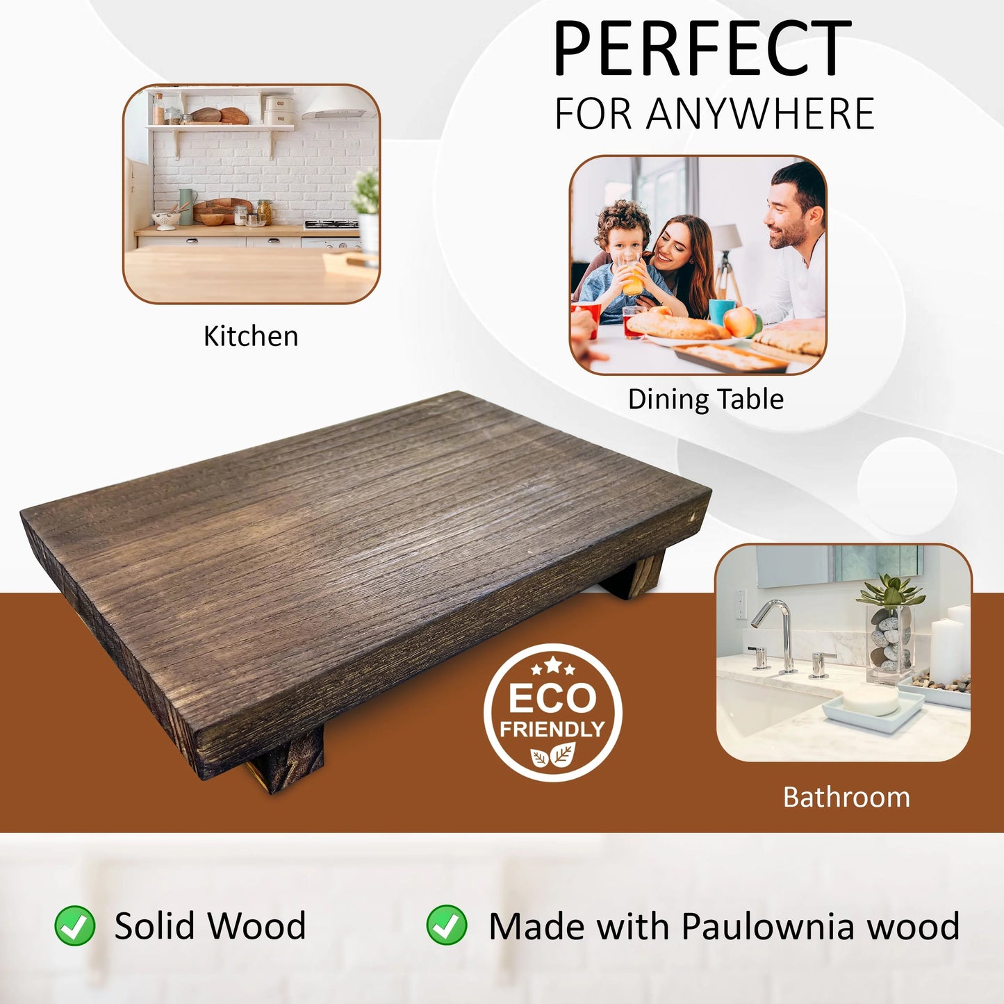 Rustic Tray Pedestal Stand