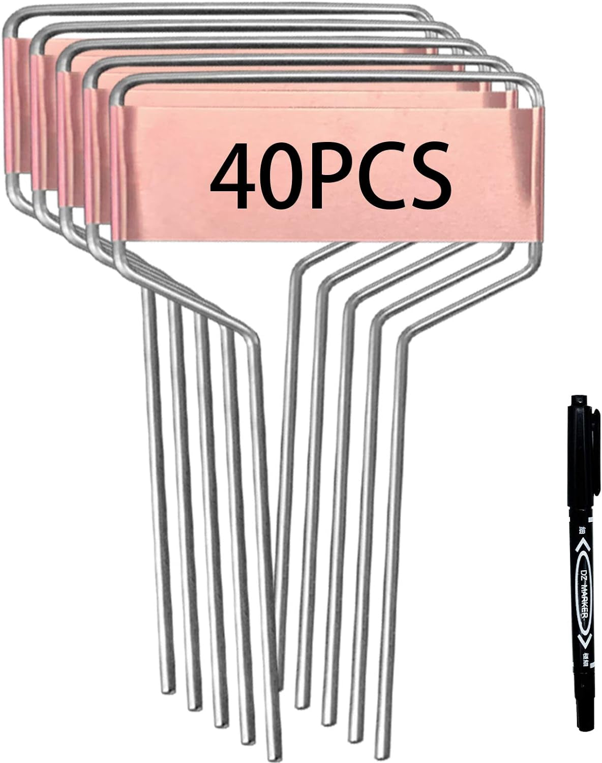 Copper Plant Label Stakes 40PC