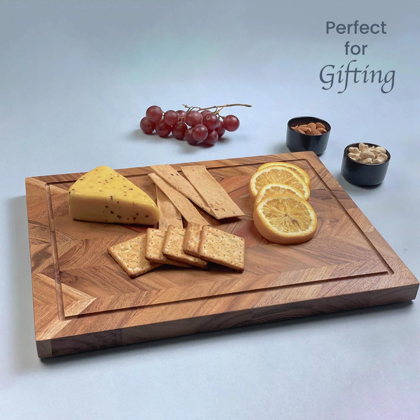 Large Acacia Wood Cutting Board 16"x12"