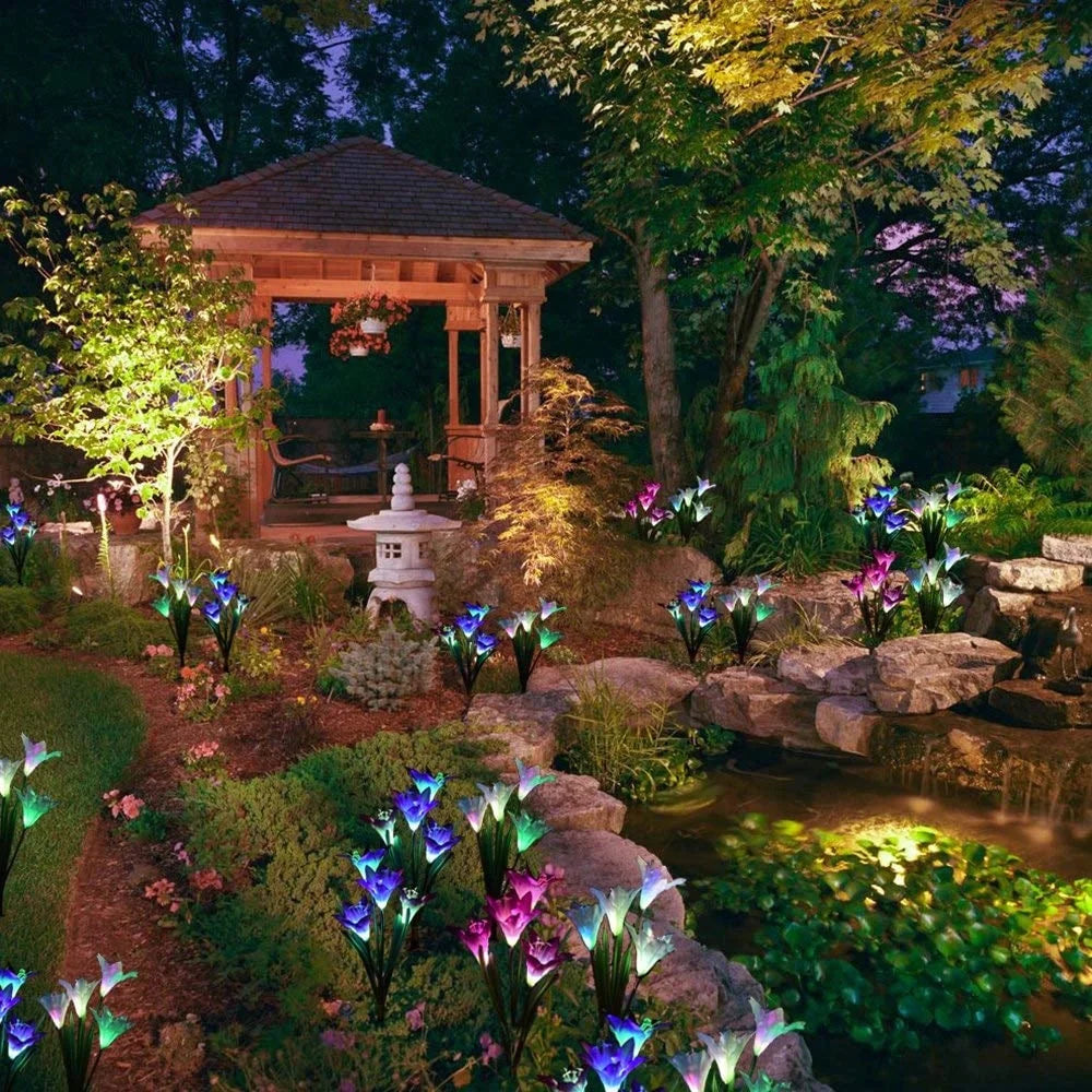 Garden Flower LED Stake Light 2PC