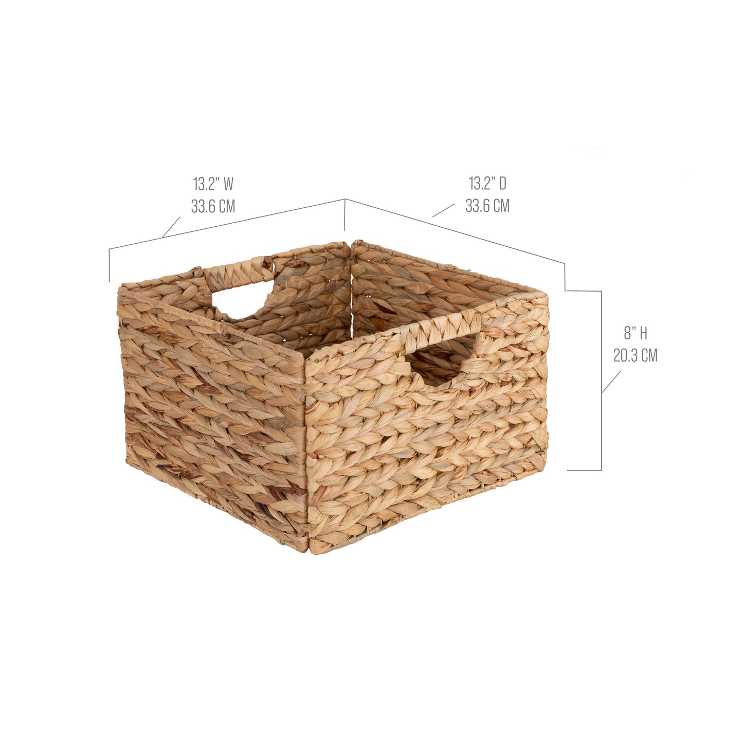 Handwoven Basket Water Hyacinth 2 PC