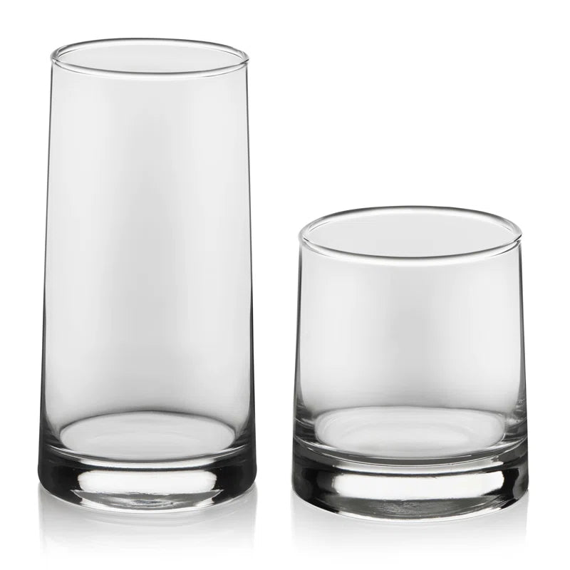 Cabos 16-Piece Tumbler and Rocks Glass Set