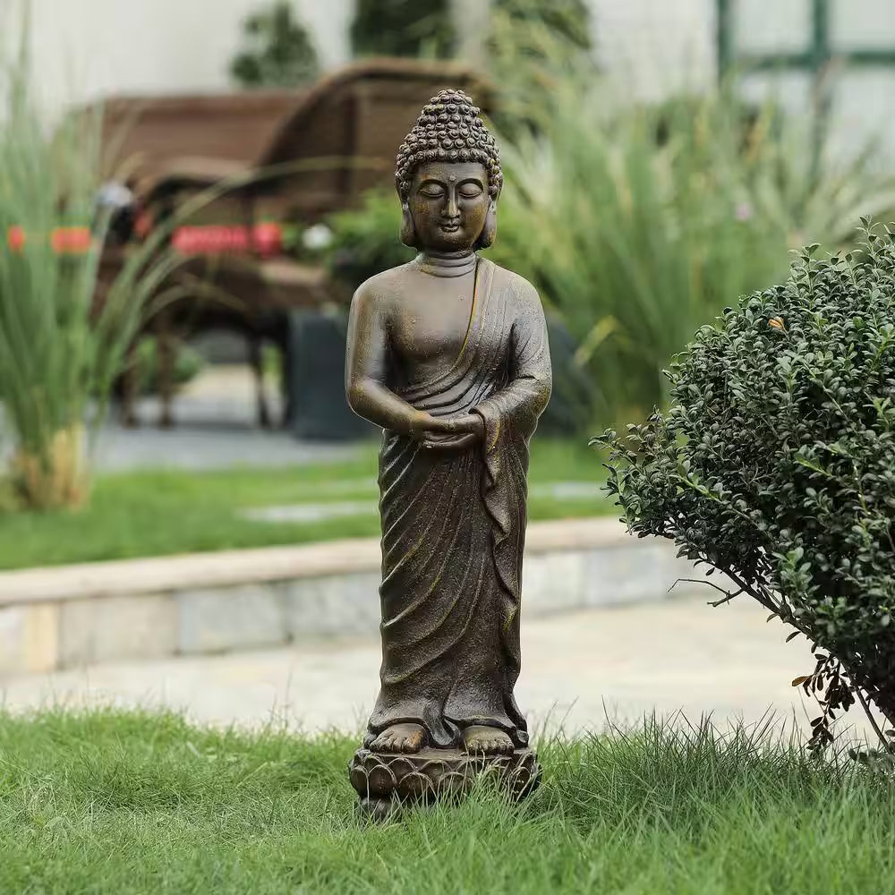 Standing Buddha Statue Zen Garden