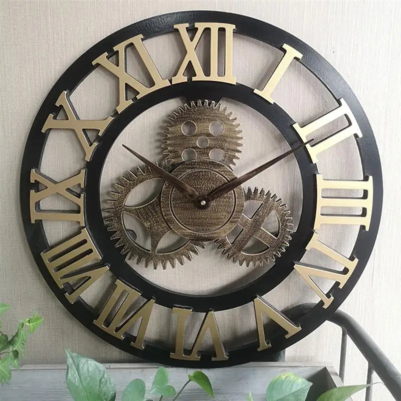 Retro Gear Wall Clock