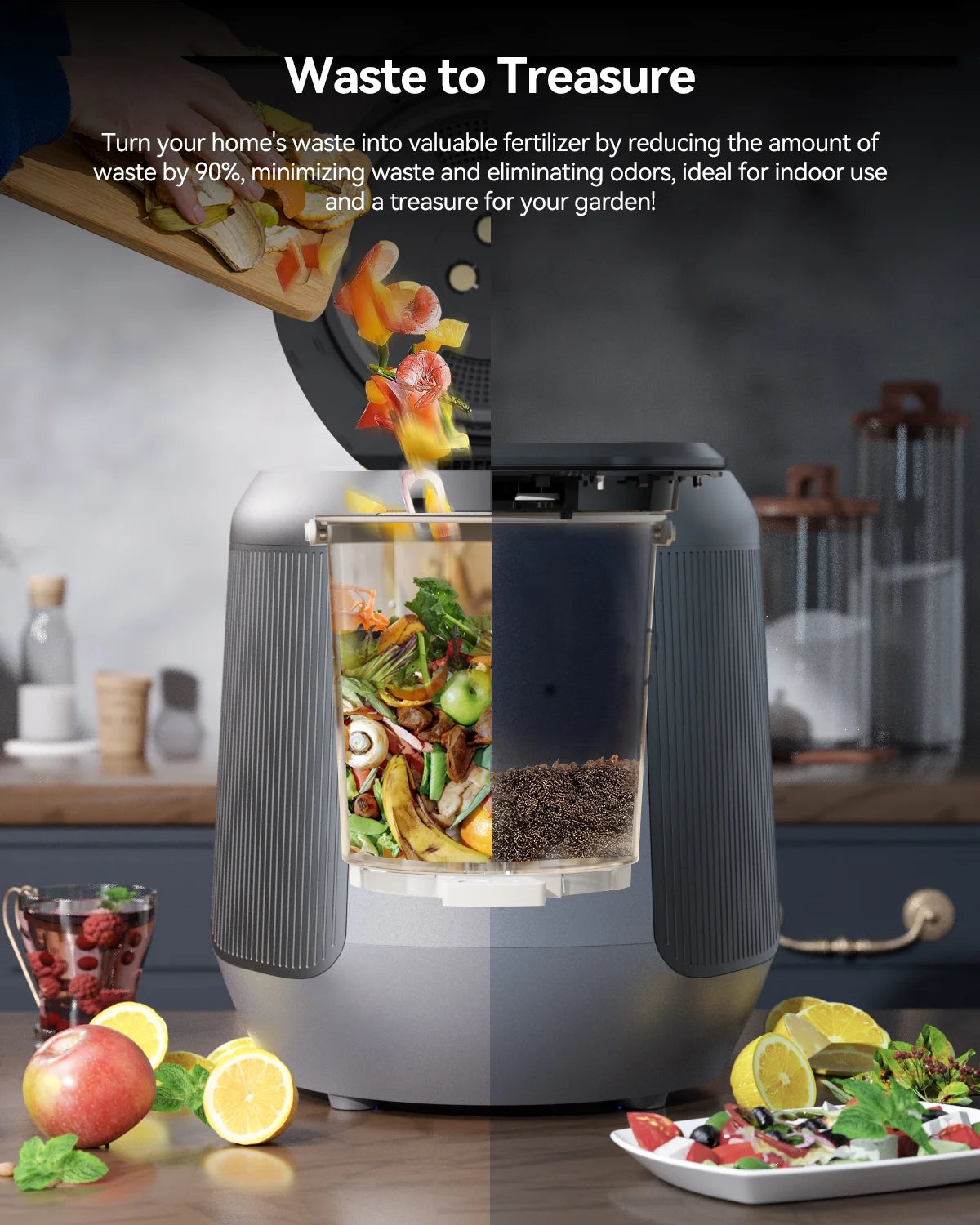 Smart Electric Compost for Kitchen 4.2L