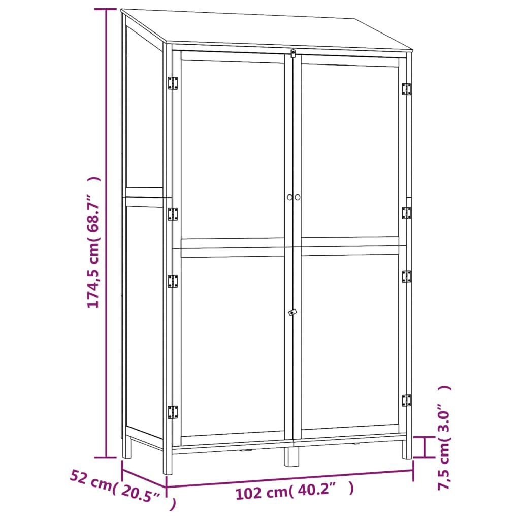 Garden Shed Solid Fir Wood