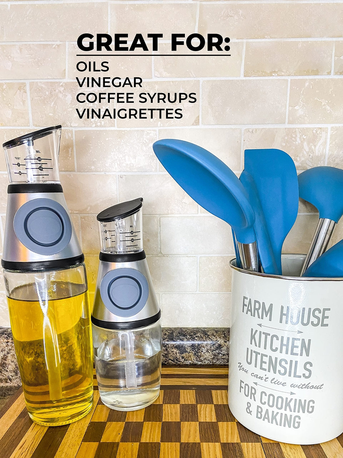 Oil and Vinegar Dispenser Set
