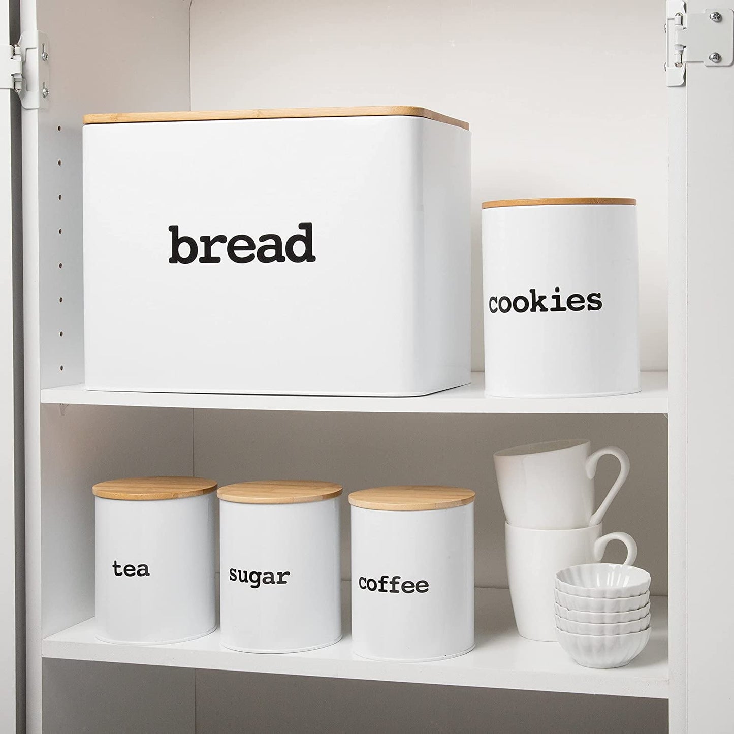 Bamboo Food Storage Bread Box 5 piece set