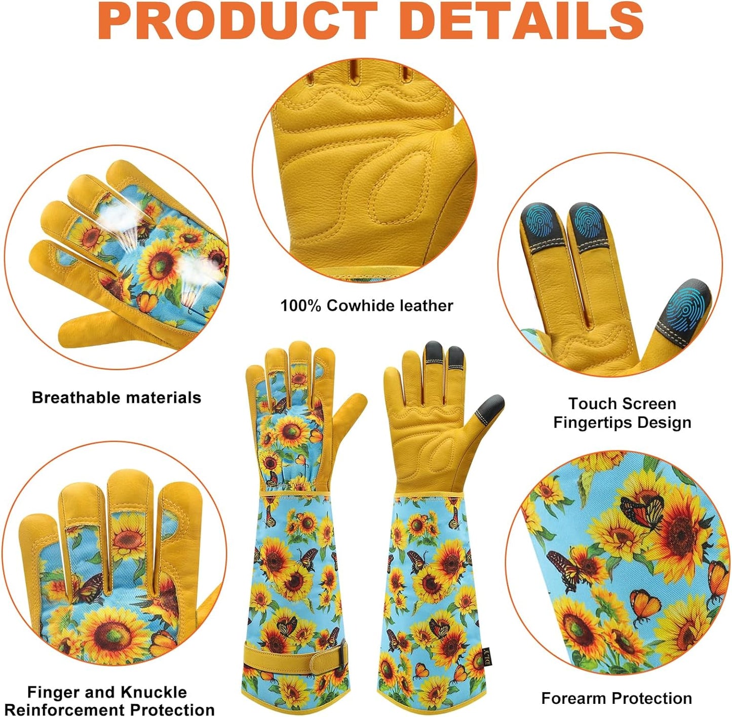 Sunflower Gardening Gloves