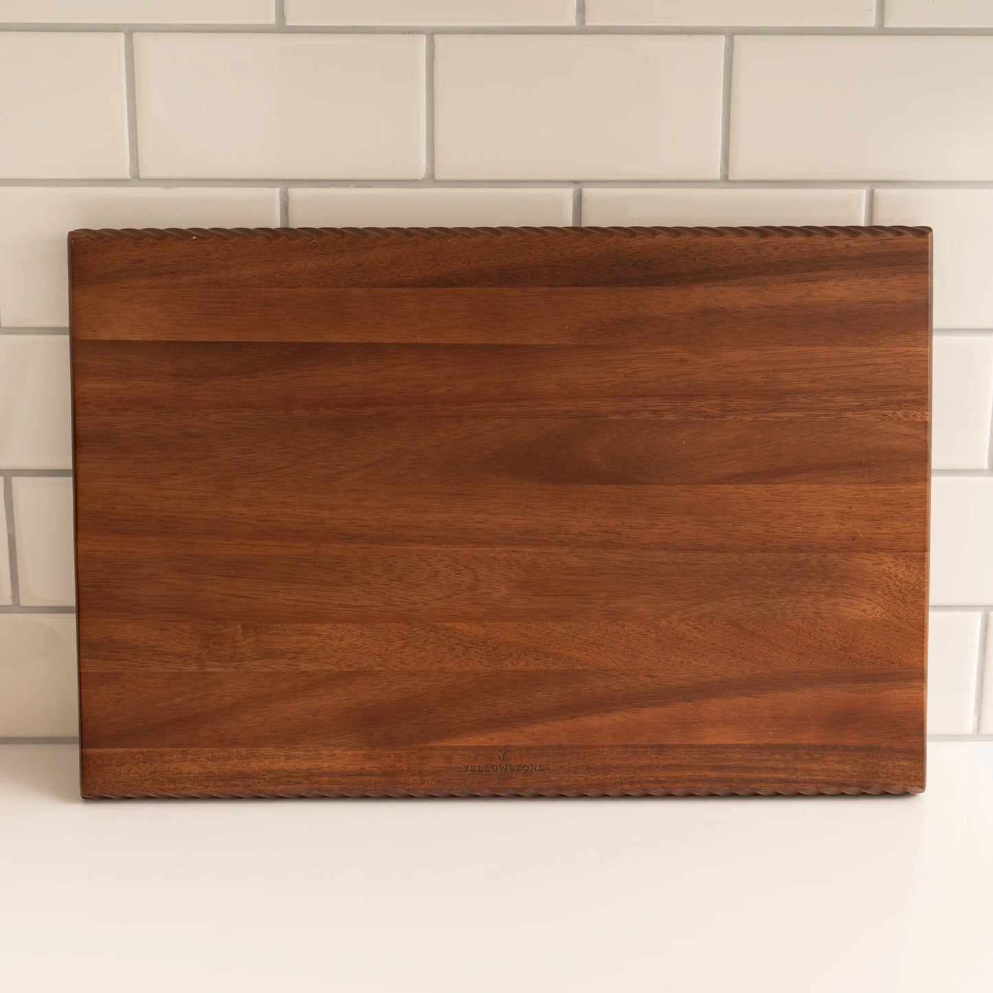 Braided Wooden Butcher Block 18"x12"