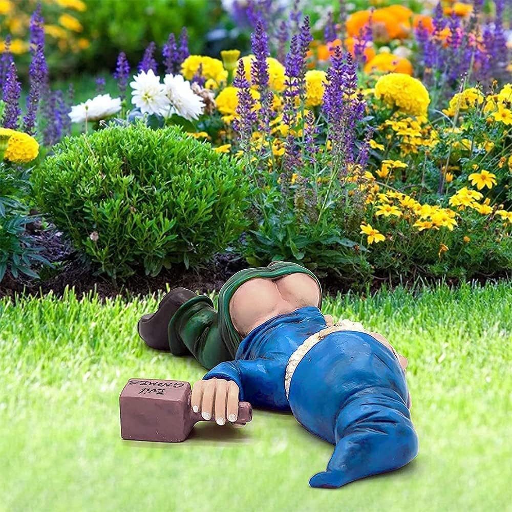 Funny Drunk Garden Gnome Creative