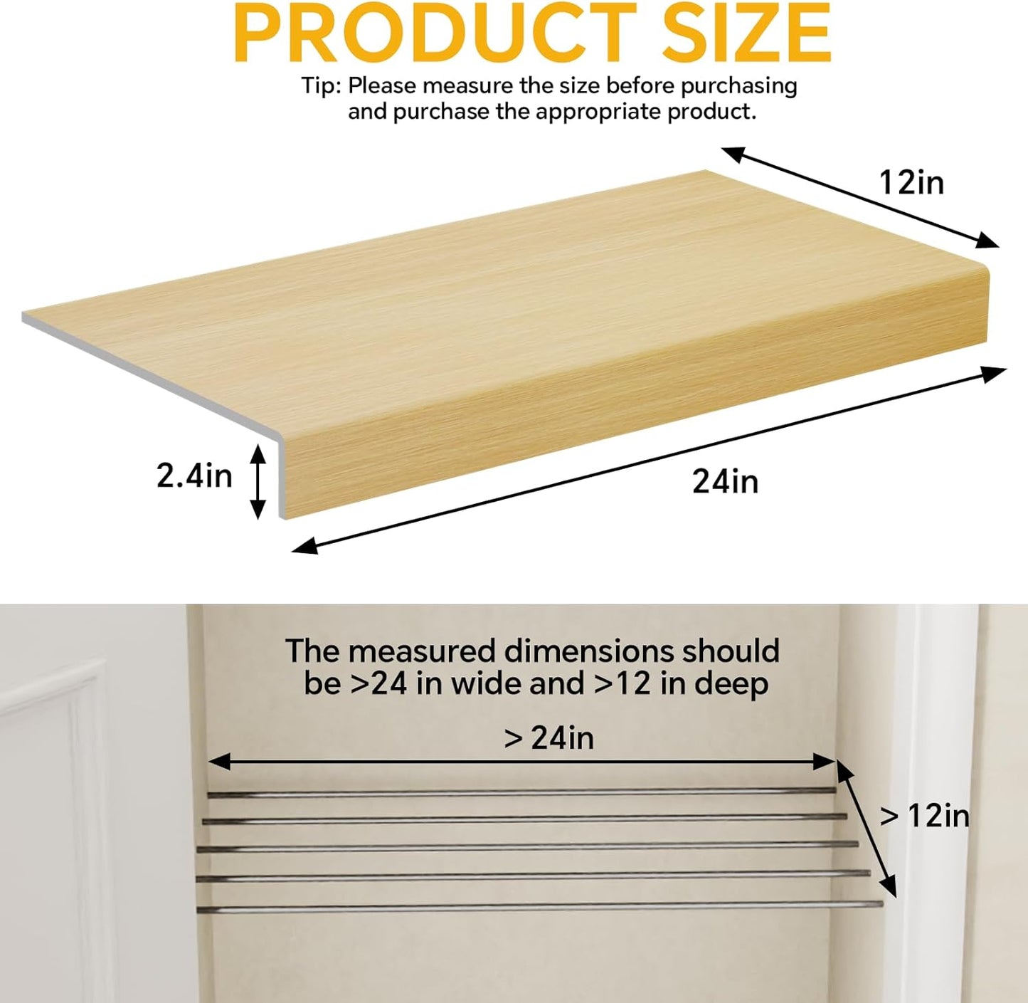 Faux Wood Grain Wire Rack Covers for Pantry