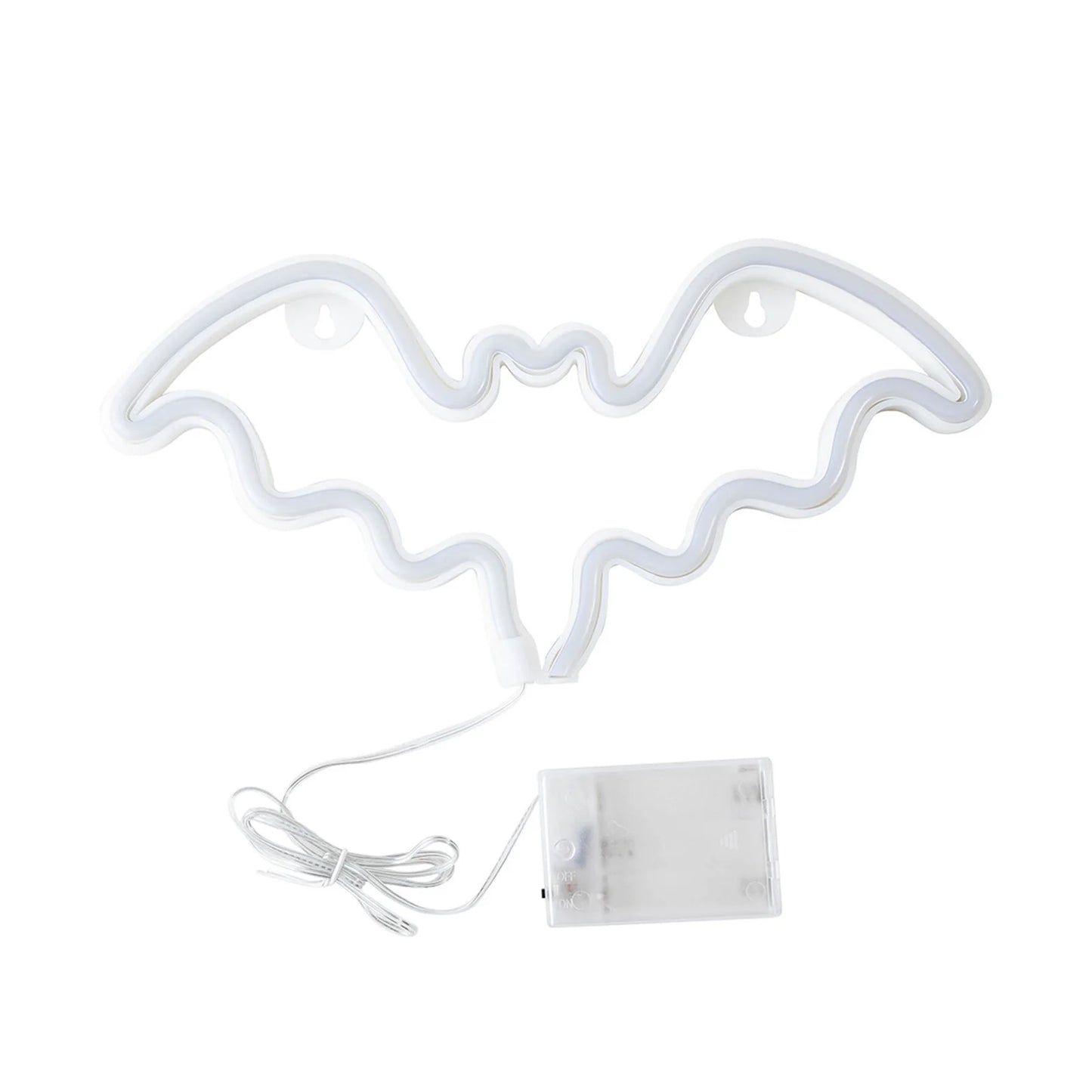Neon Bat Shaped Wall Hanging Lamp Halloween