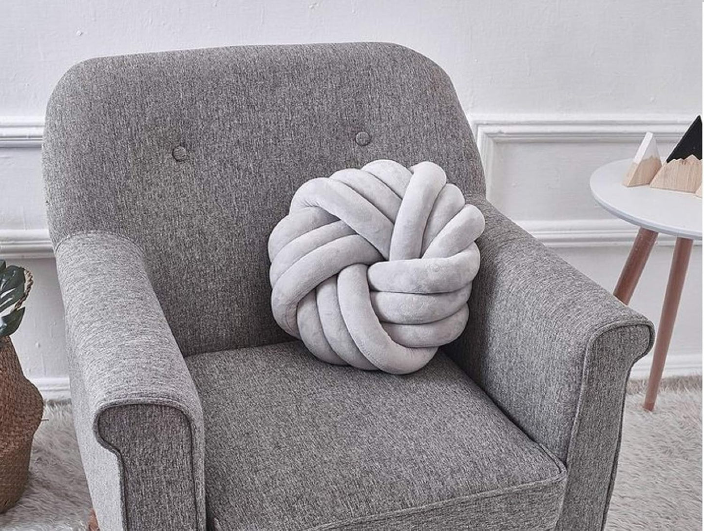 Decorative Cozy Knot Throw Pillow