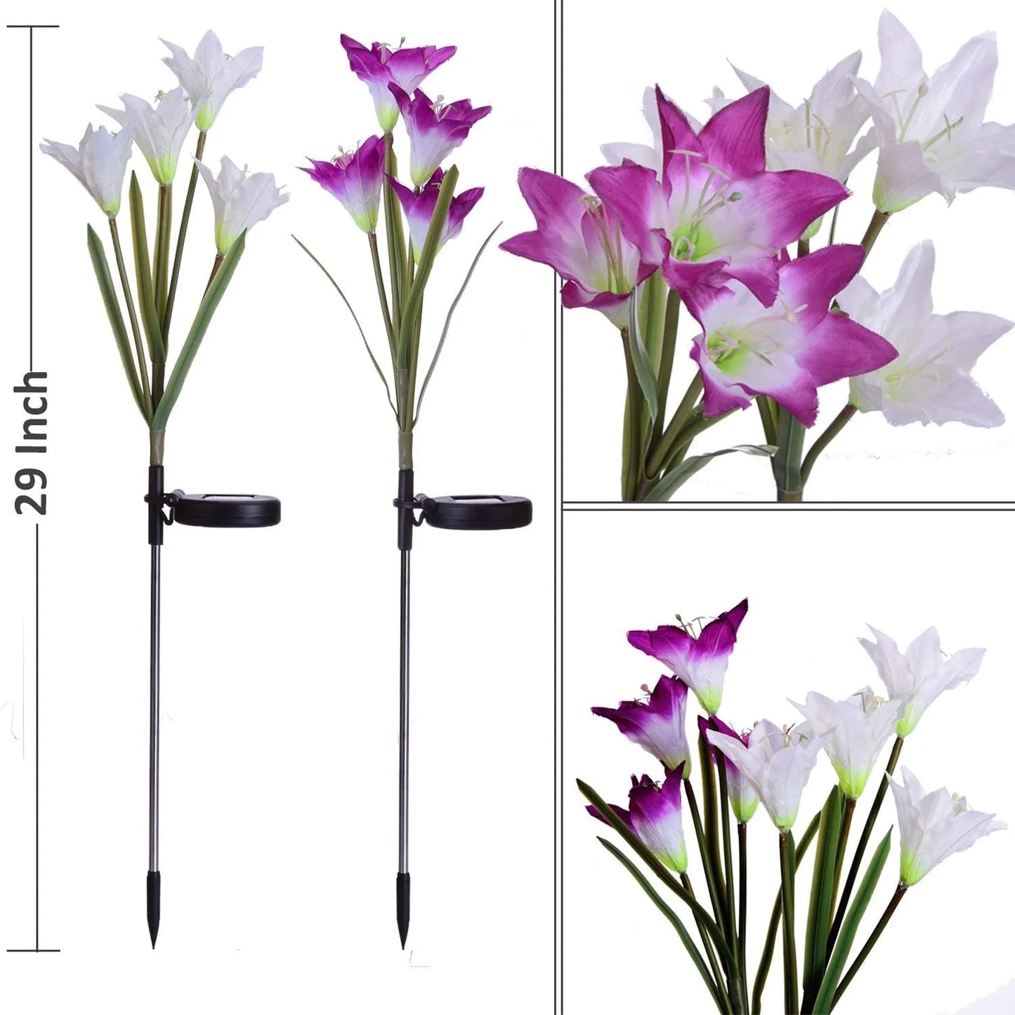 Garden Flower LED Stake Light 2PC