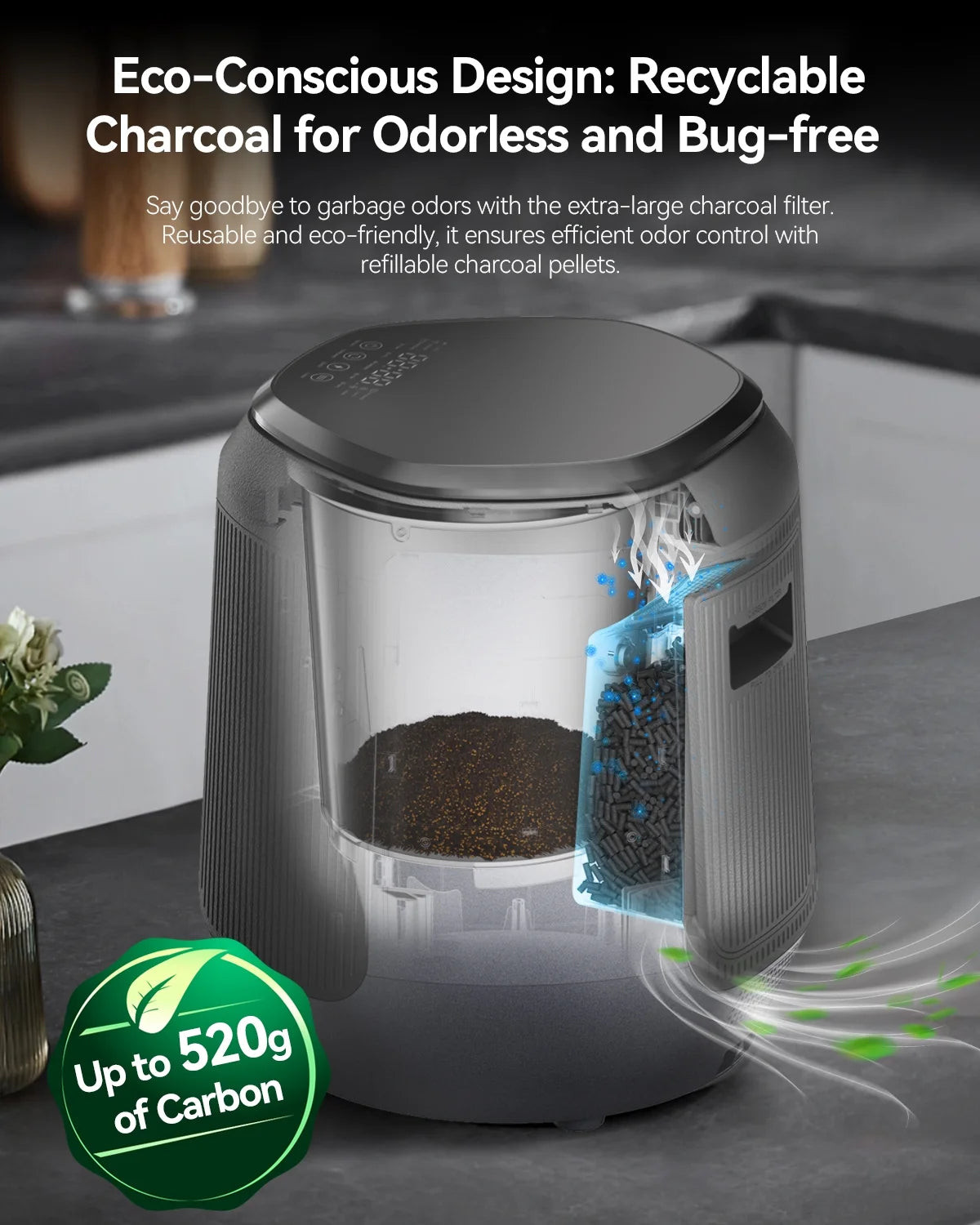 Smart Electric Compost for Kitchen 4.2L