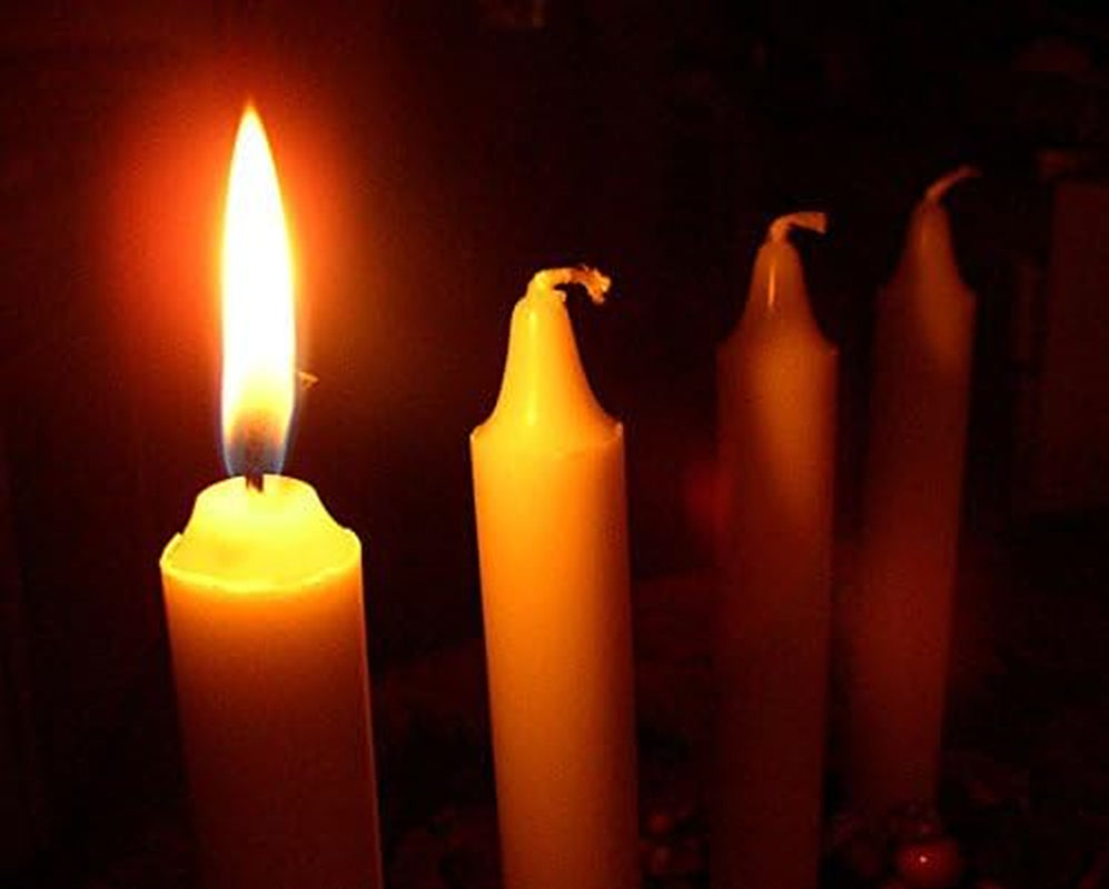 100% Pure Beeswax Candles Organic Tapers 2PC