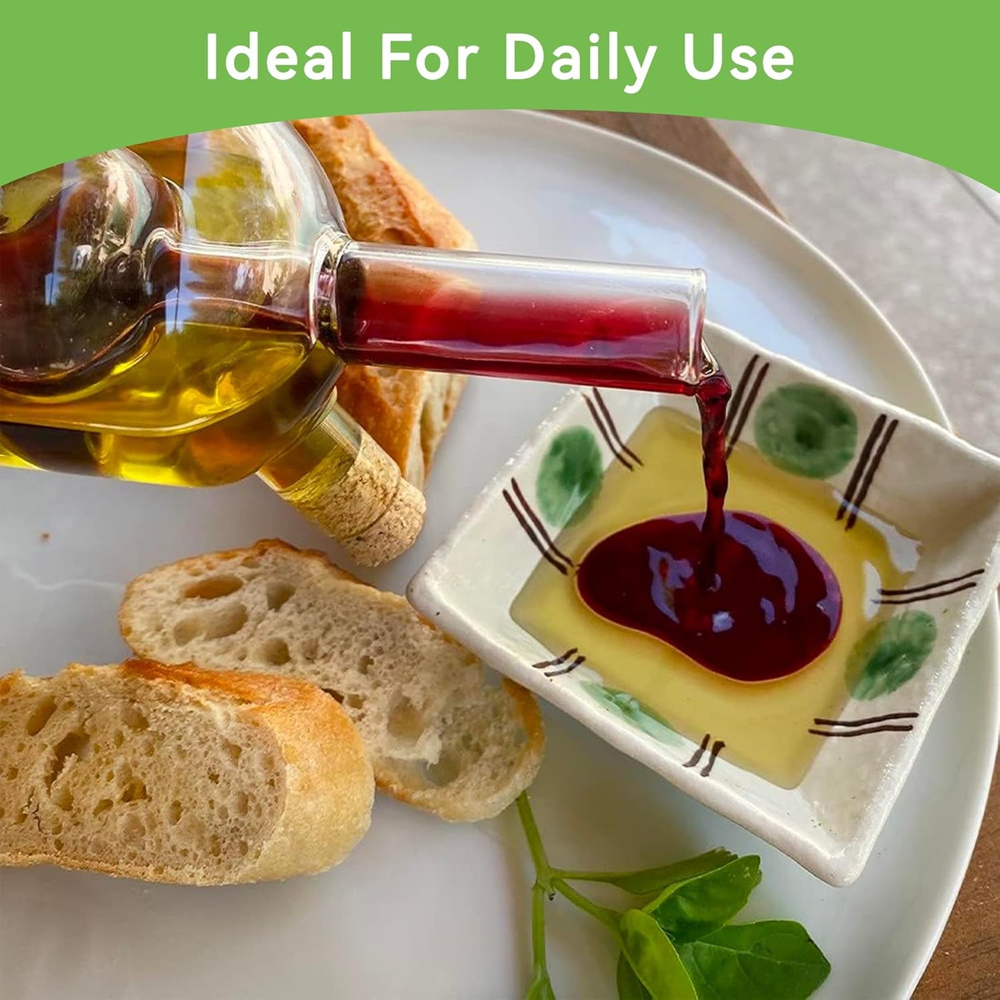 Olive Oil/Vinegar Glass Dispenser