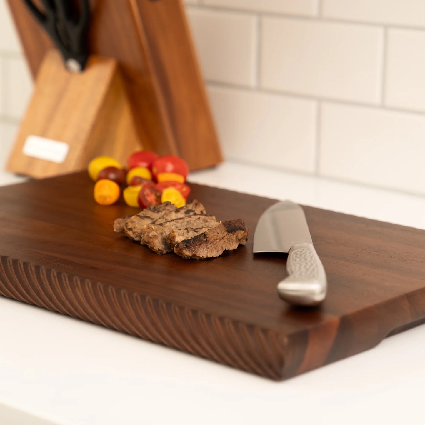Braided Wooden Butcher Block 18"x12"