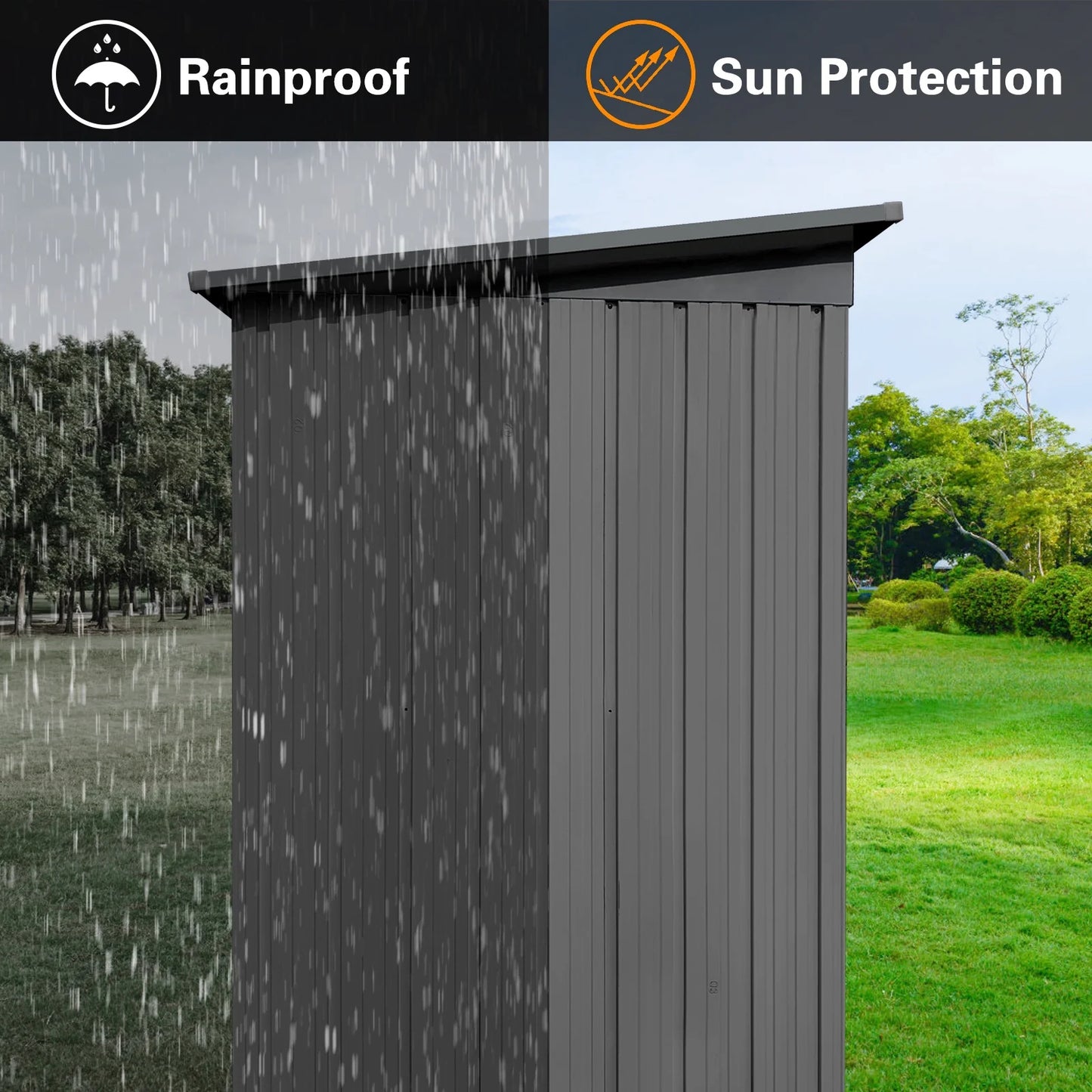 All Weather Outdoor Garden Tool Storage Shed