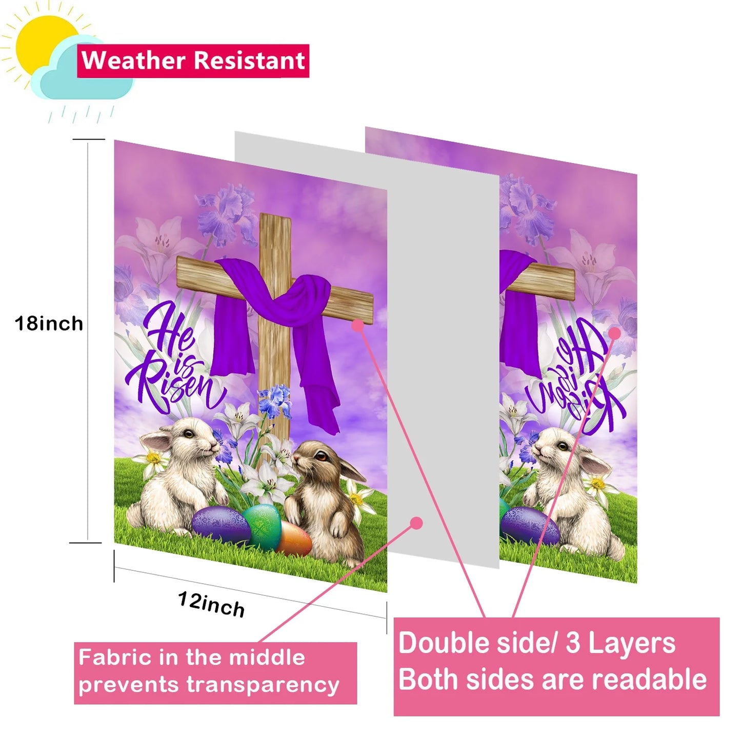 Seasonal Garden Flags Set of 12