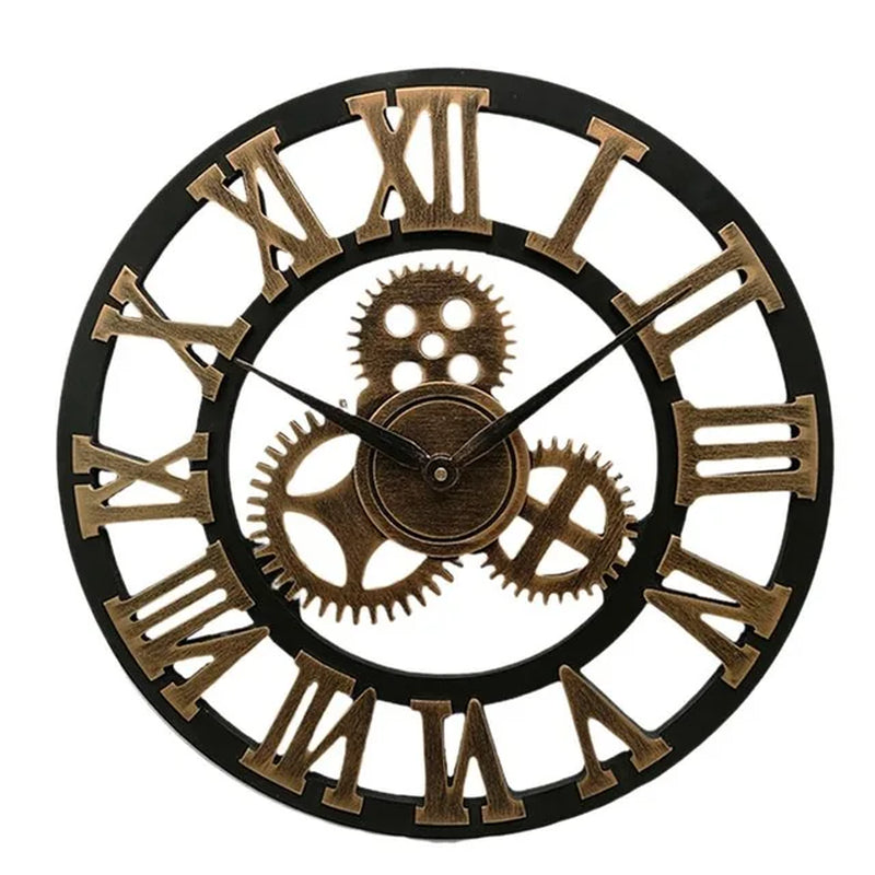 Retro Gear Wall Clock