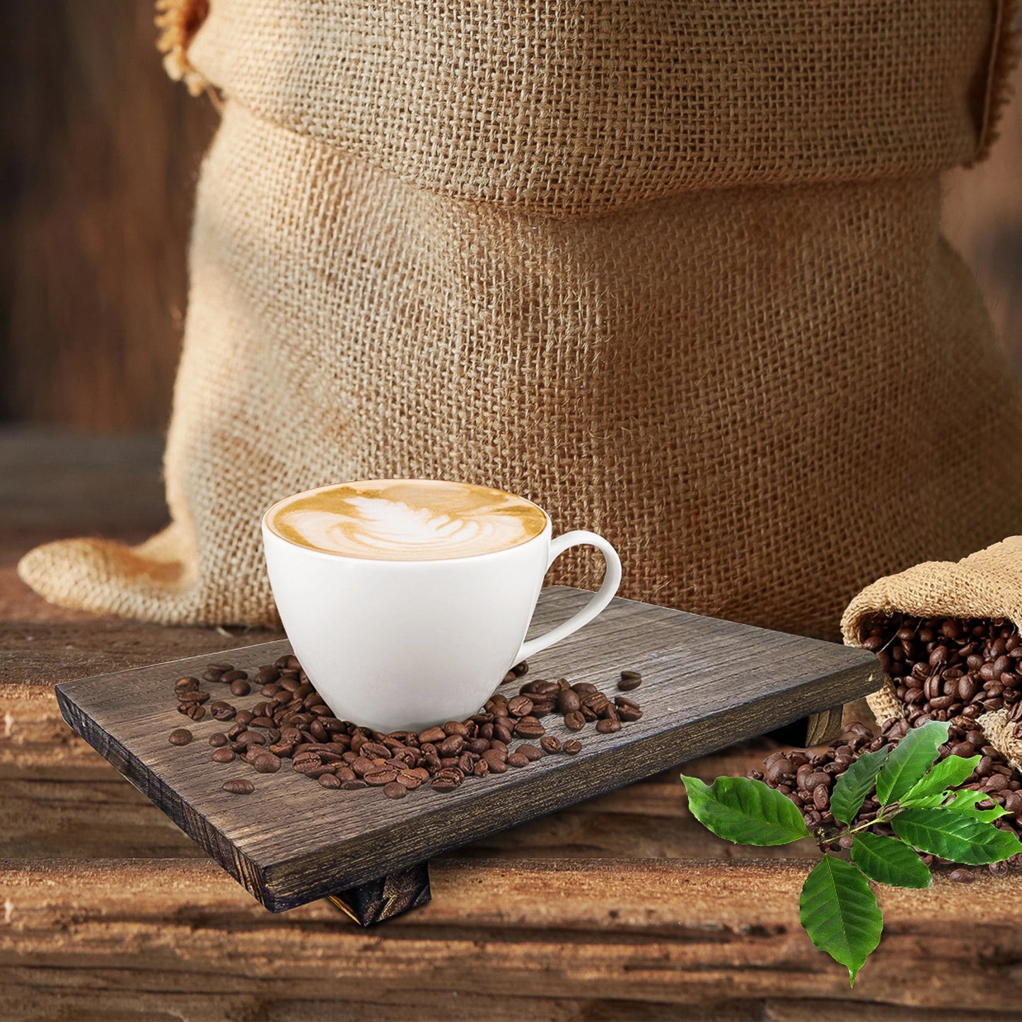 Rustic Tray Pedestal Stand