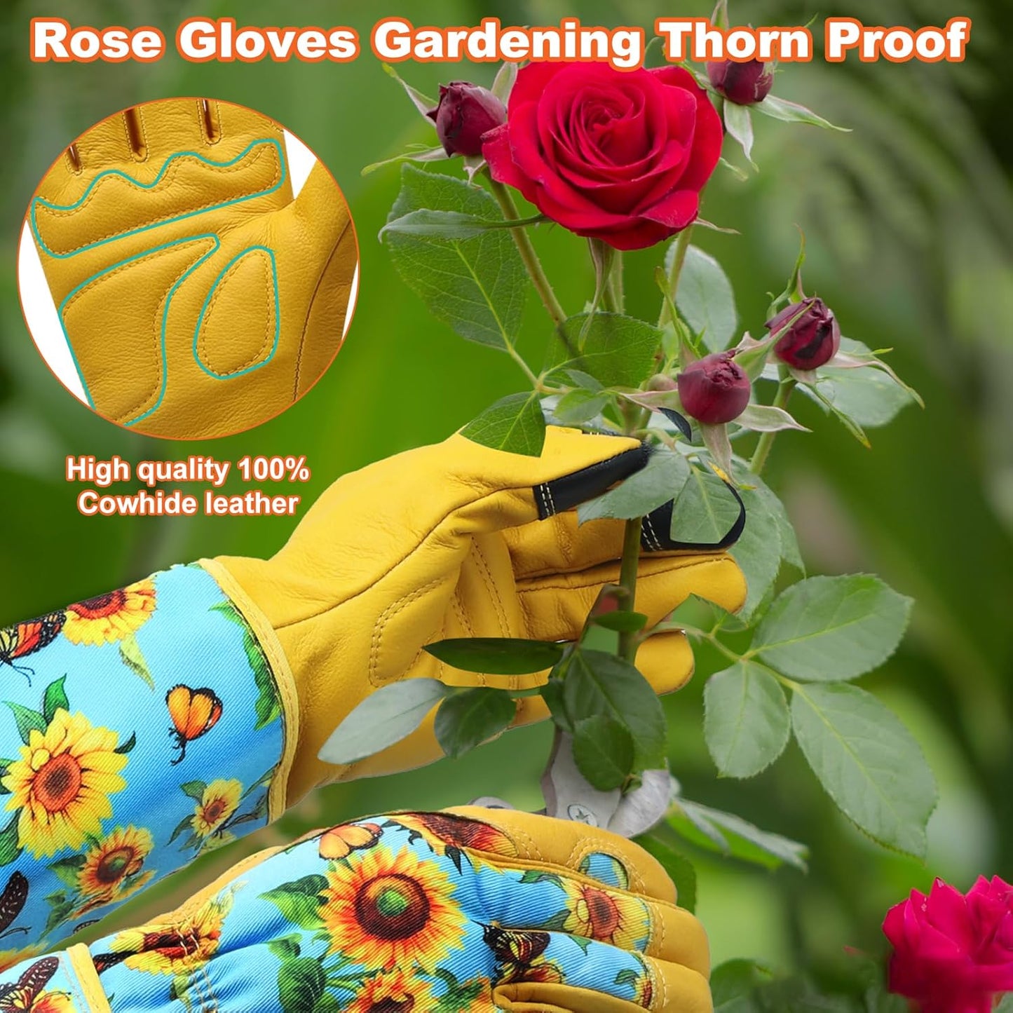 Sunflower Gardening Gloves