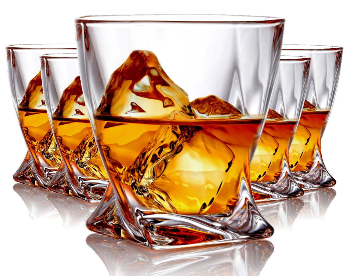 Set of 6 Twist Whiskey Glass