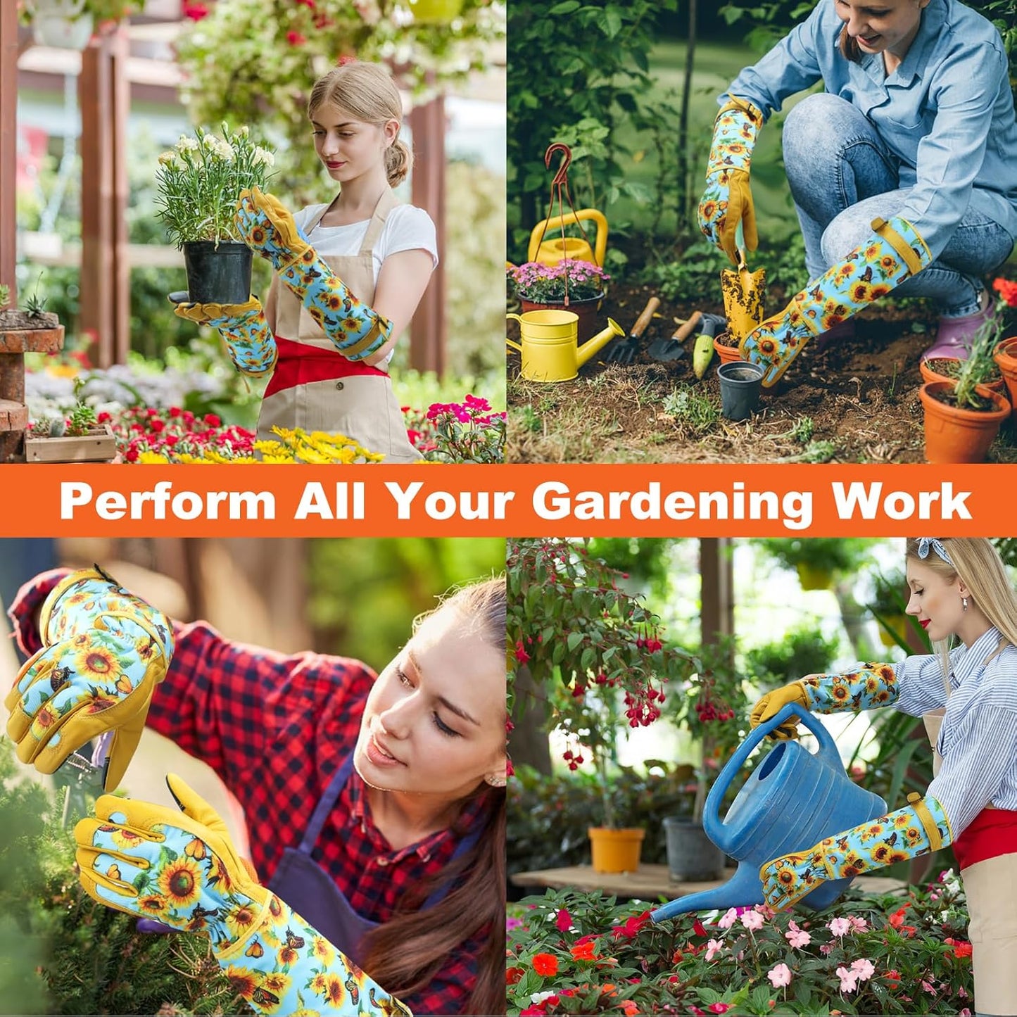 Sunflower Gardening Gloves