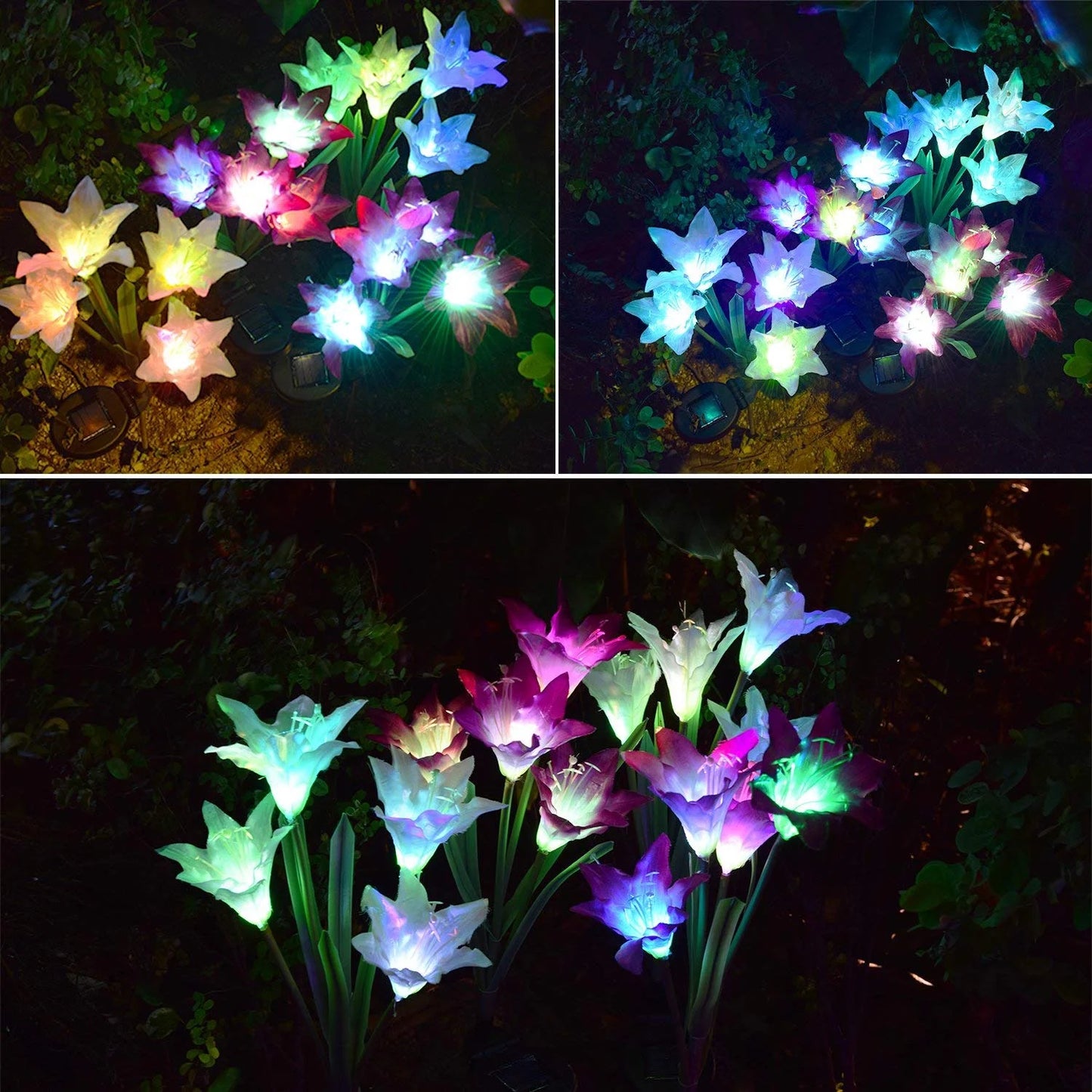 Garden Flower LED Stake Light 2PC