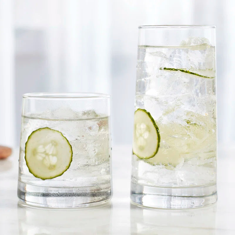 Cabos 16-Piece Tumbler and Rocks Glass Set