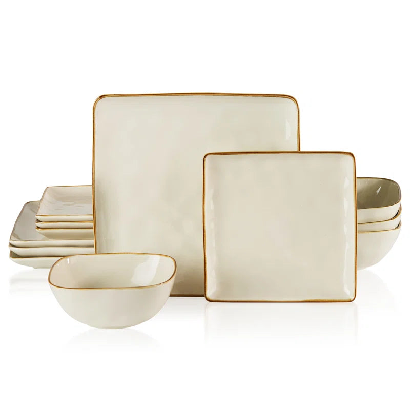 12 Piece Stoneware Set - Service for 4