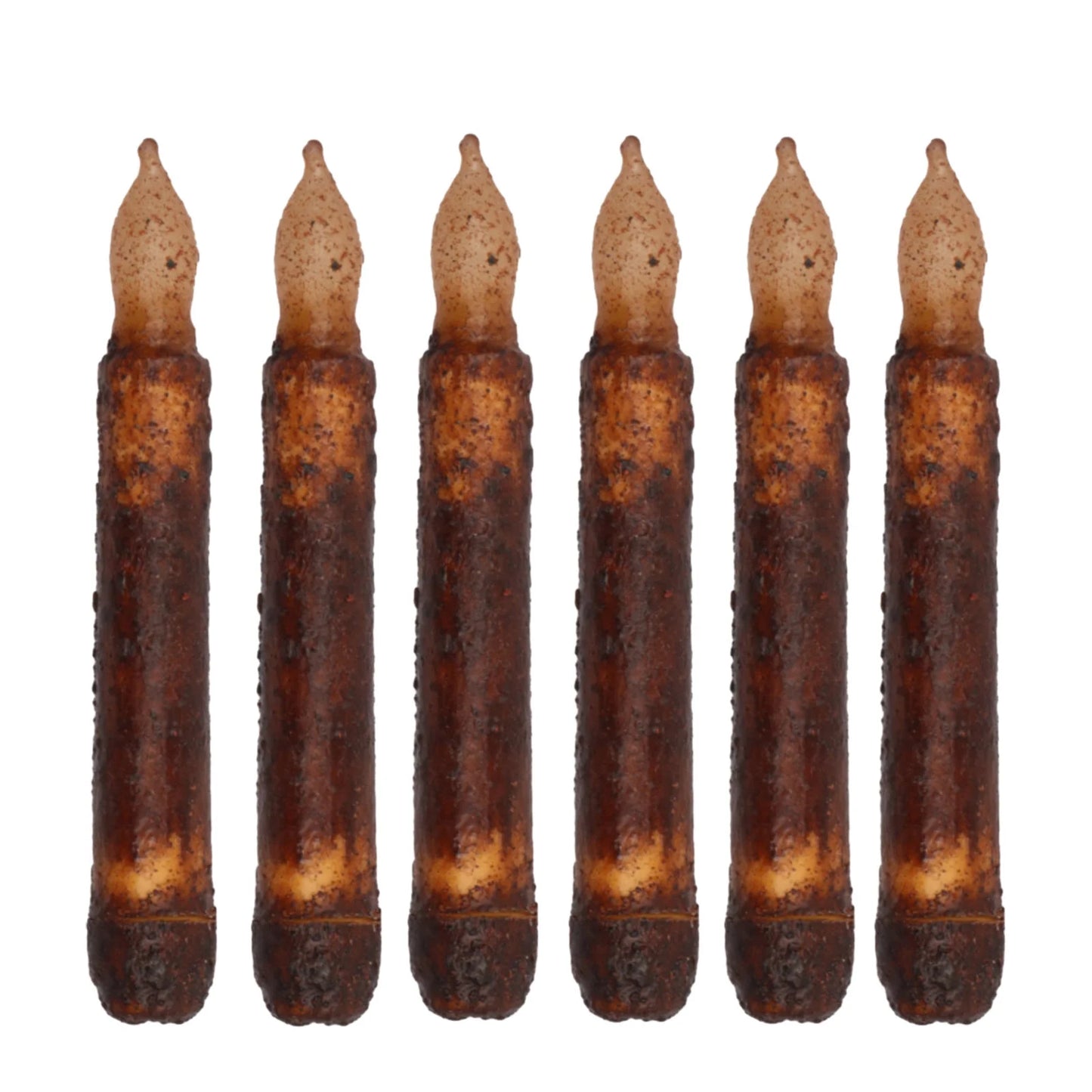 Real Wax Hand Dipped Battery Flame-less Candles for Halloween 6 PC