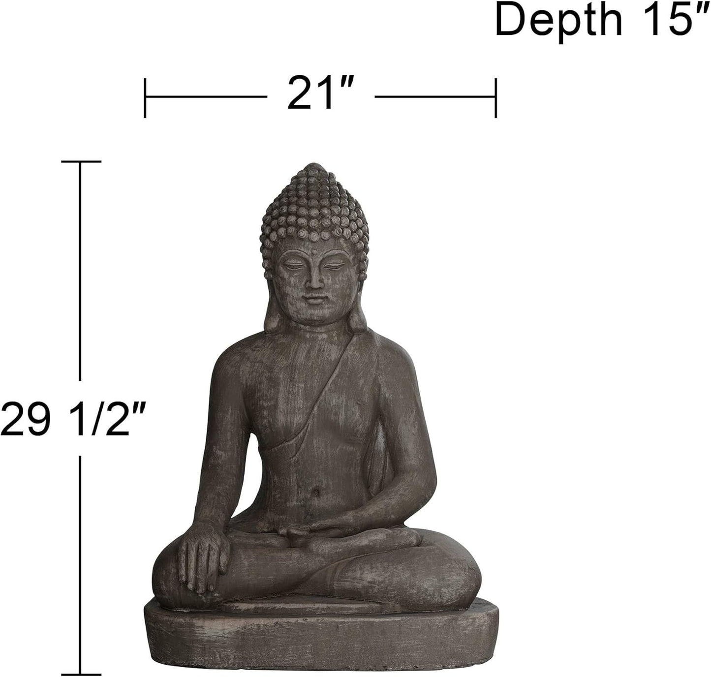 Sitting Buddha Statue Zen Garden