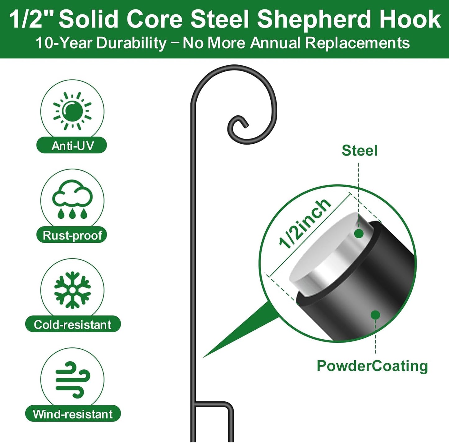 Shepherd Hook 2PC
