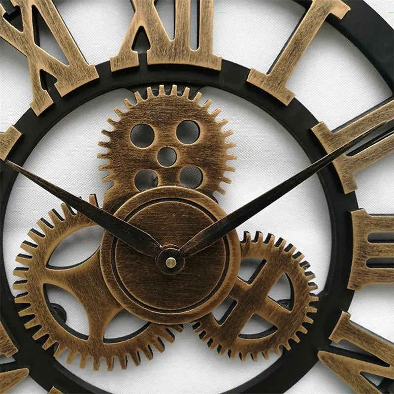 Retro Gear Wall Clock
