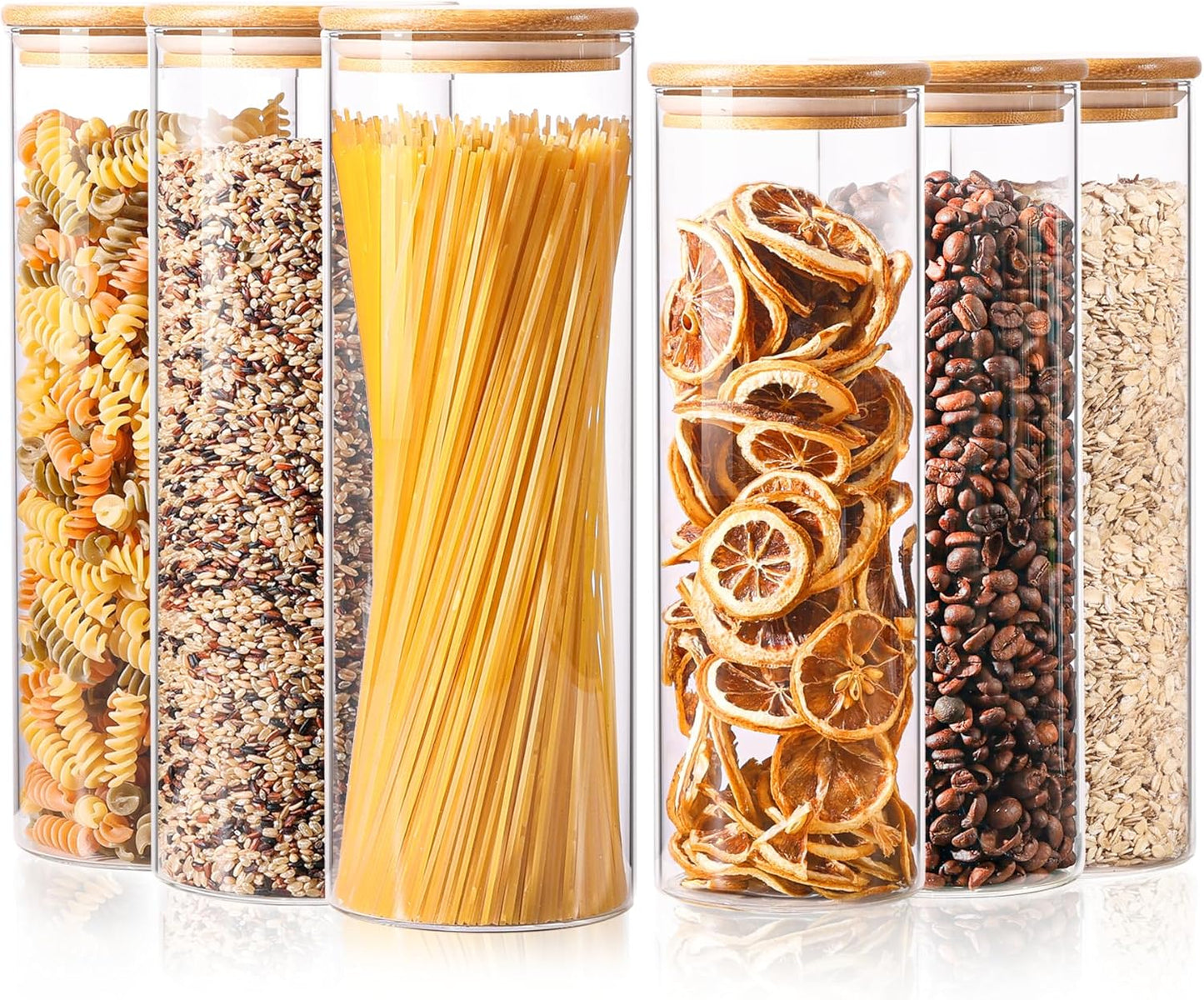 Glass Storage Container with Bamboo Lids