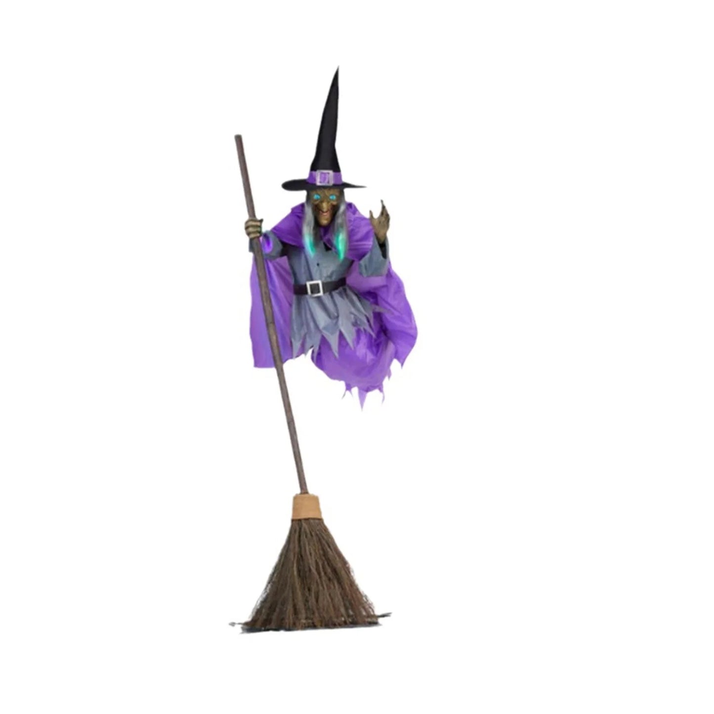 Halloween Props Garden Flying Witch Terror Flying Witch 12 FT