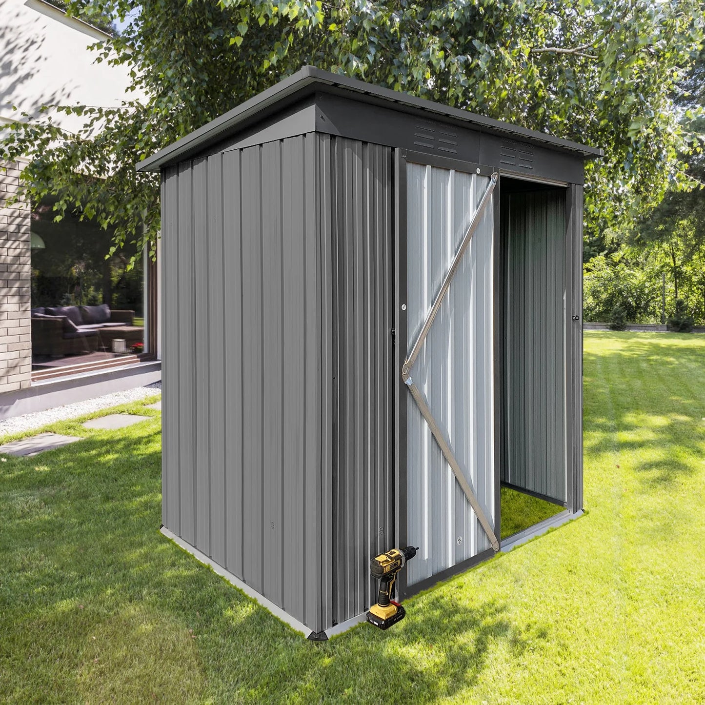 All Weather Outdoor Garden Tool Storage Shed