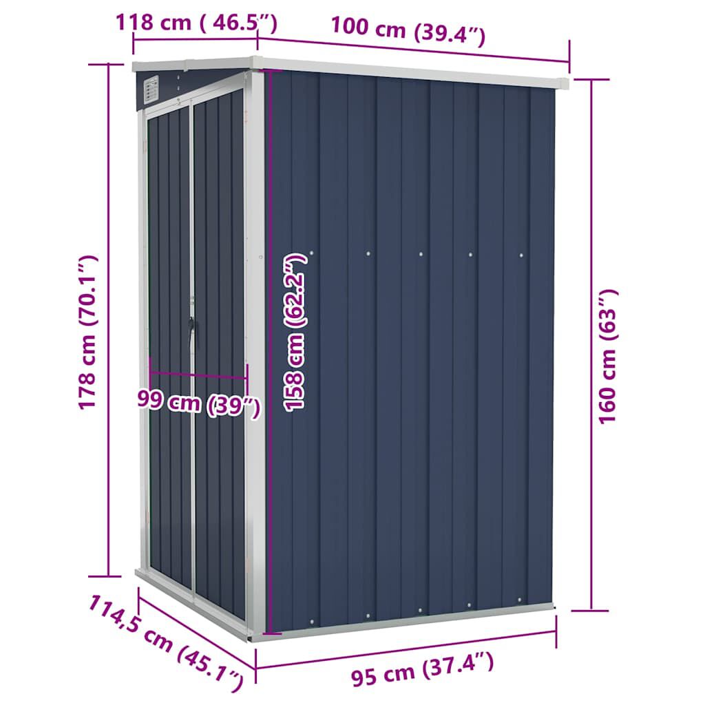 Garden Shed Galvanized Steel