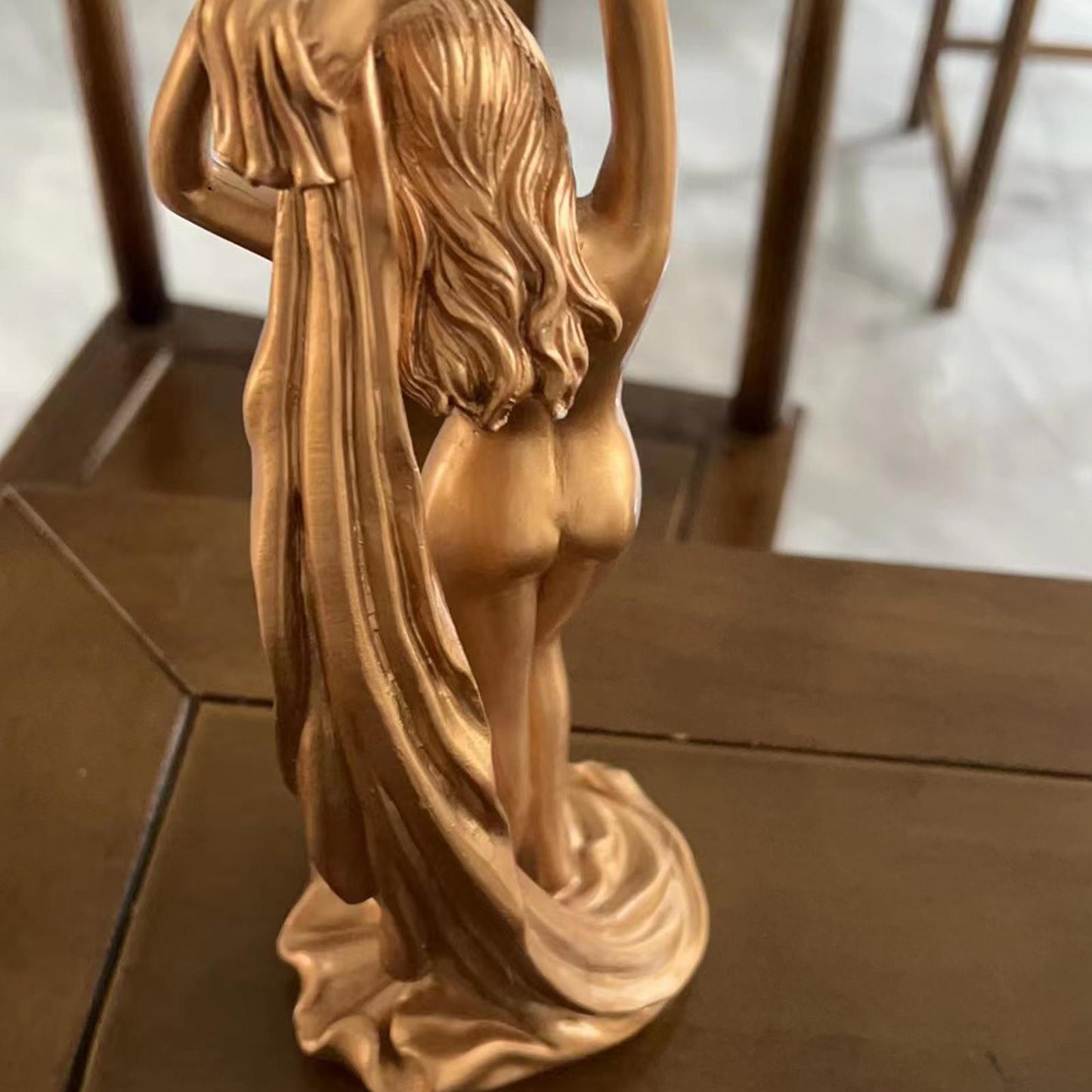Goddess Sculpture  Resin Figurine Decor 8.6"