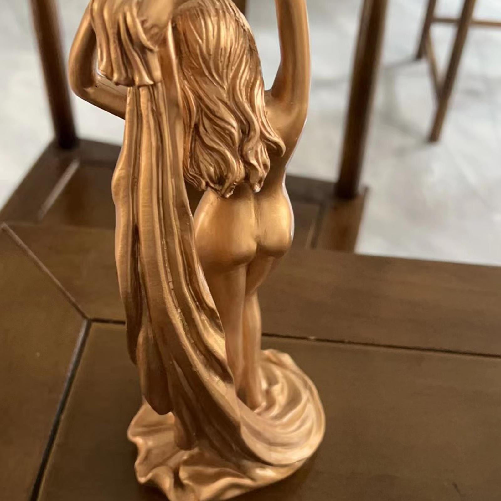 Goddess Sculpture  Resin Figurine Decor 8.6"
