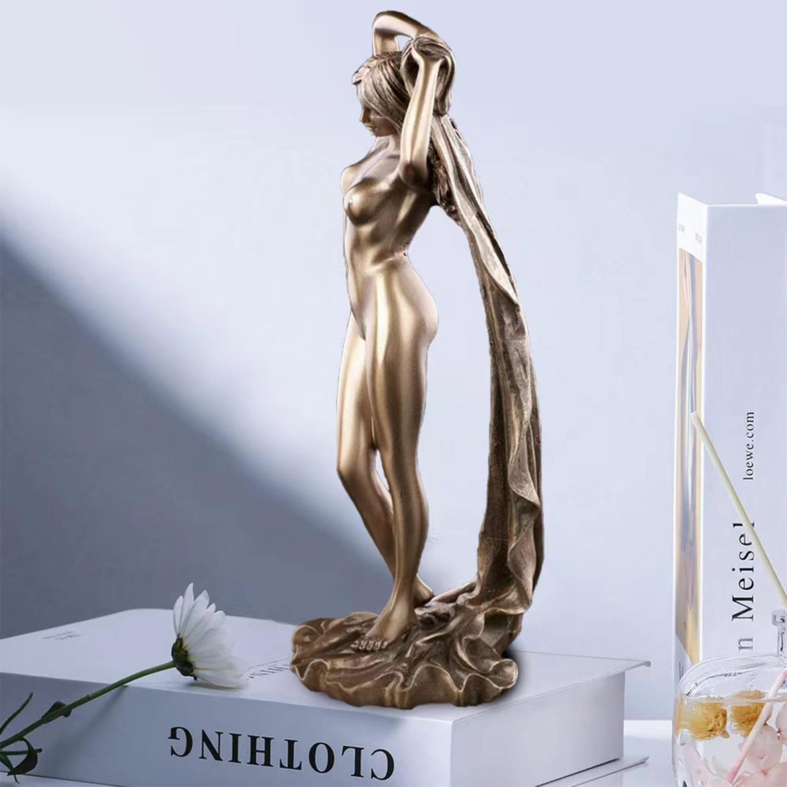 Goddess Sculpture  Resin Figurine Decor 8.6"